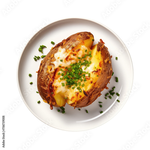 Baked Potato with Chives an...