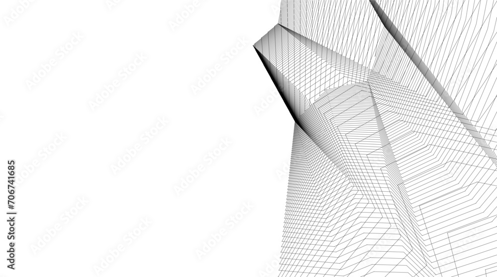 Abstract architectural design 3d rendering Abstract architectural design 3d rendering