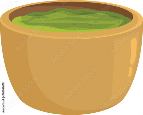 Food aromatic pesto icon cartoon vector. Sauce natural basil. Garlic cook