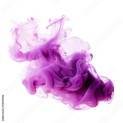 The cloud is isolated, smoke on white background