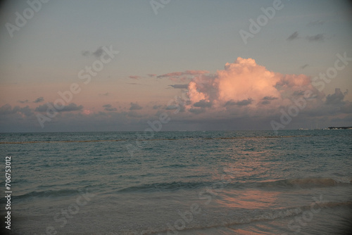 sunset over the sea