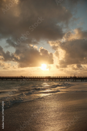 sunset on the beach