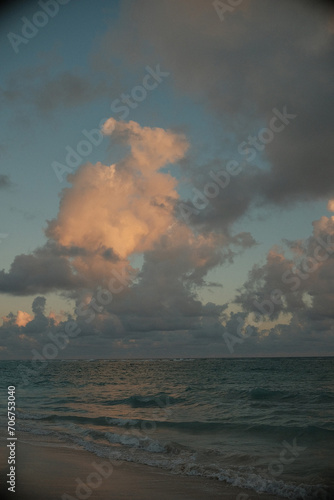 sunset over the sea
