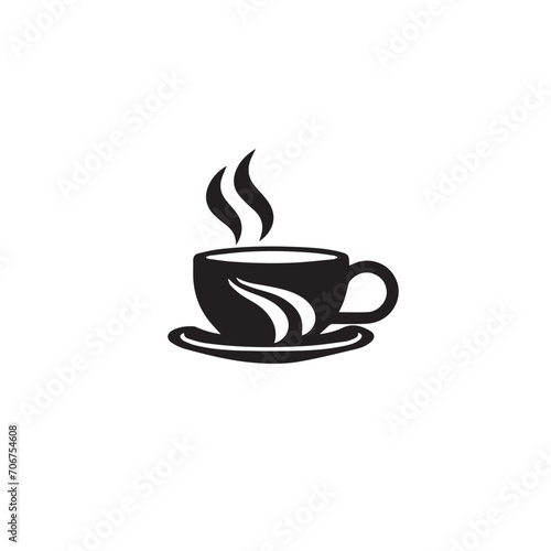 Cups in cartoon  doodle style. Isolated 2d vector illustration in logo  icon  sketch style  Eps 10  black and white. AI Generative