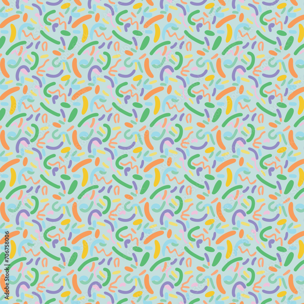 Patron de lineas con curvas coloridas