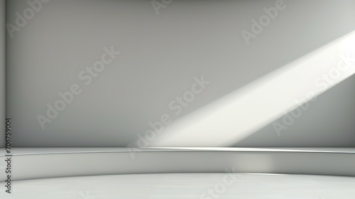 Wallpaper Mural Minimal abstract light background for product presentation. Shadow and light from windows on plaster wall. Torontodigital.ca