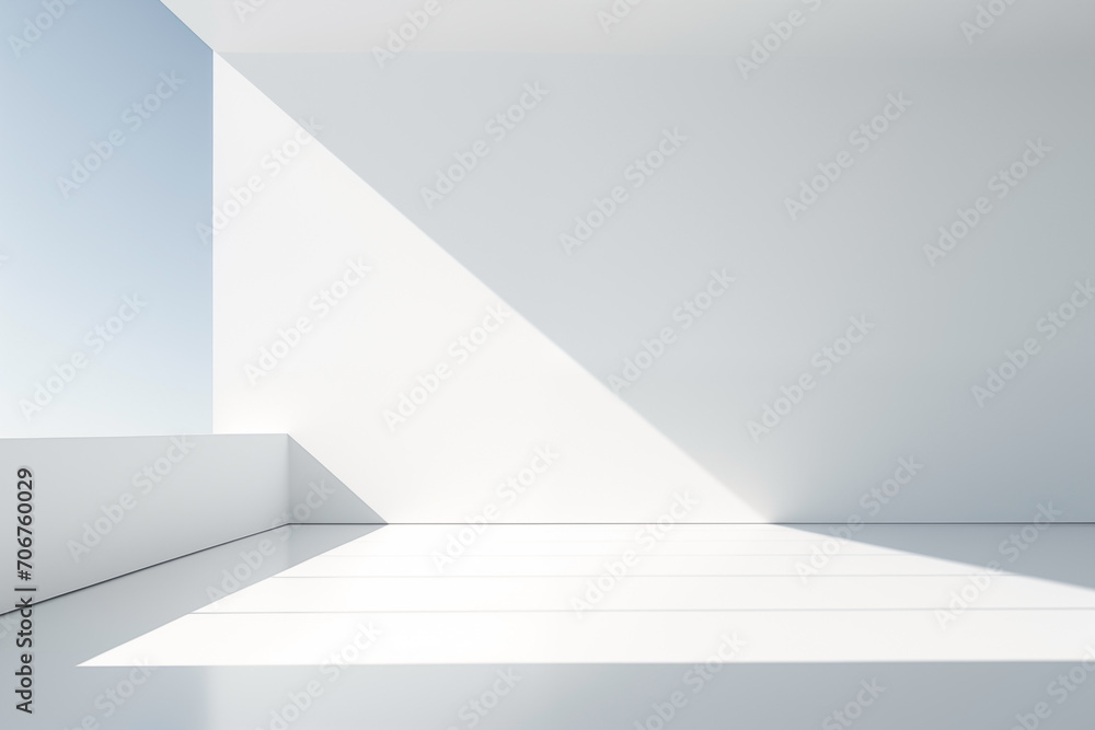 Simple white wall with an ethereal shadow. Simple white wall with an ethereal shadow.