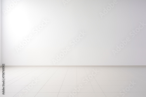 Simple white wall with an ethereal shadow. © Mr.PJ