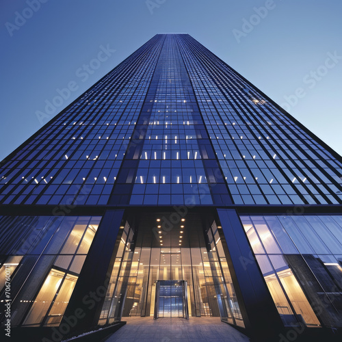 Sky-High Elegance  Ultra-Modern Skyscraper Office