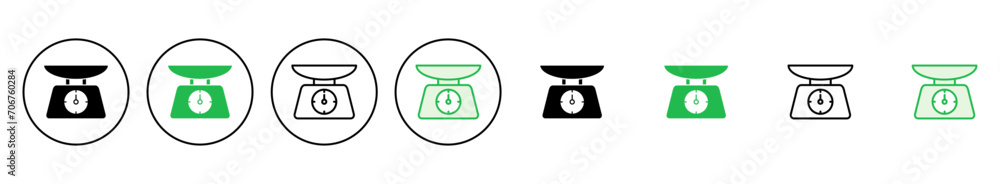 Scales icon set. Weight scale icon. Law scale icon. Justice Scales icon set. Weight scale icon. Law scale icon. Justice