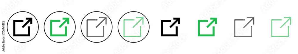 External link icon set. link icon vector. hyperlink symbol External link icon set. link icon vector. hyperlink symbol