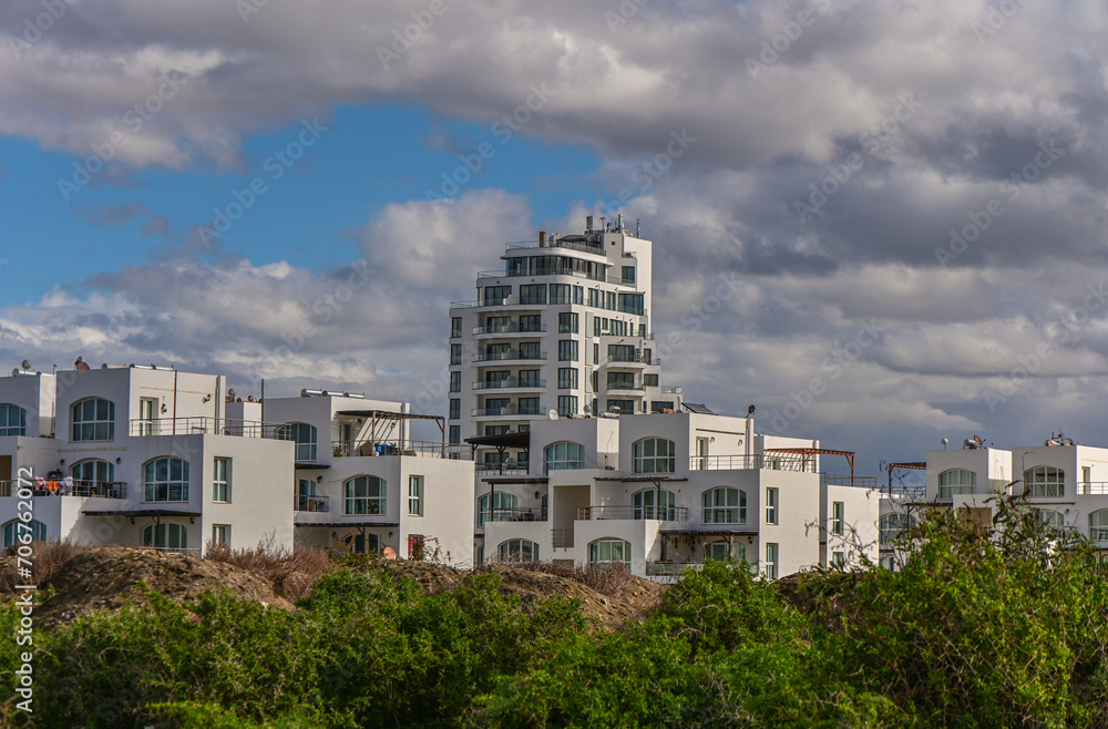 residential complex on the Mediterranean coast with white houses 1