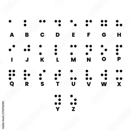 World Braille Day Vector Illustration Braille Day 4th January Education Icon