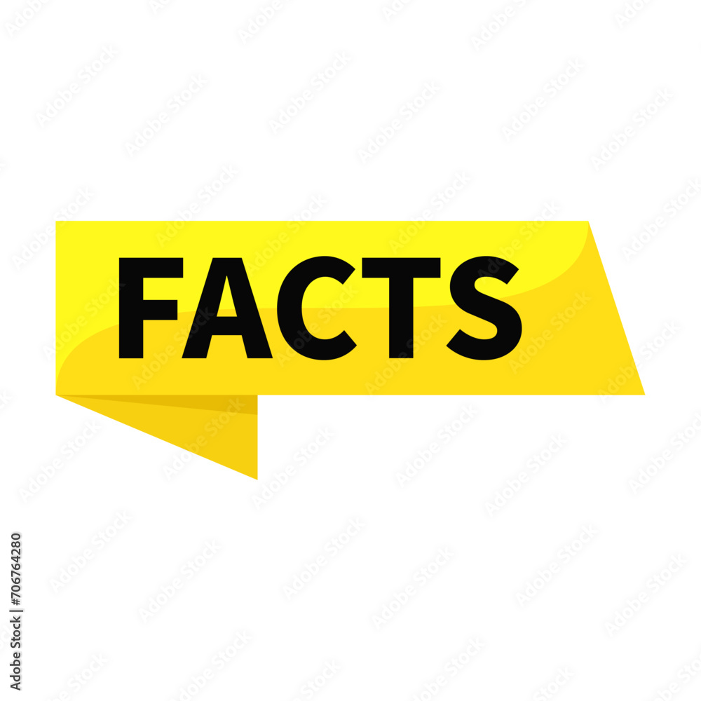 Facts Yellow Rectangle Ribbon Shape For Information Sign Announcement
Facts Yellow Rectangle Ribbon Shape For Information Sign Announcement