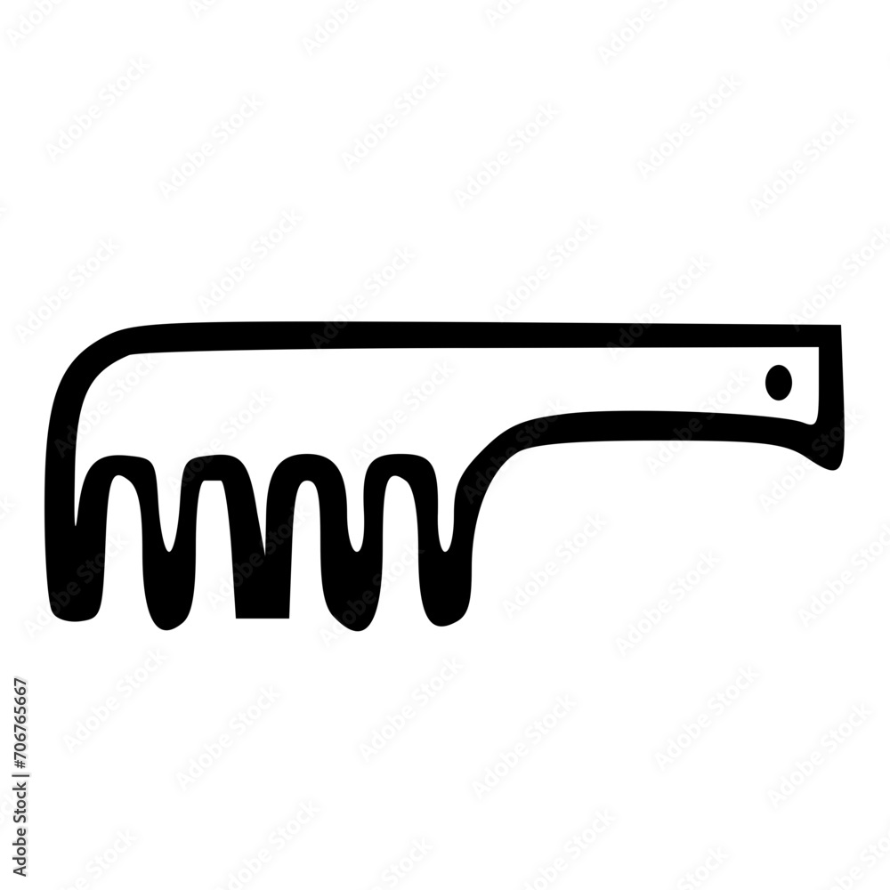 Hair comb is introduced by making a comb into an icon. Hair comb is introduced by making a comb into an icon.