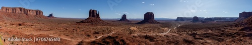 Monument Valley Panorama Composite Image photo