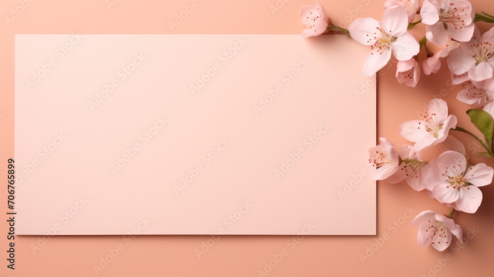 Spring cherry blossoms with blank space for text. Seasonal background. Spring cherry blossoms with blank space for text. Seasonal background.