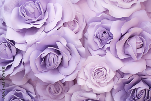 Purple pastel lilacs flowers background  Generative AI