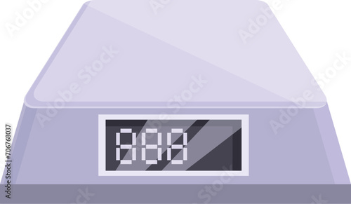 Digital number scales icon cartoon vector. Measure libra. Equal compare