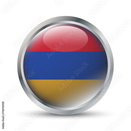 Armenia Flag 3D Badge Illustration Free Download Armenia Flag 3D Badge Illustration - GFXLoad
