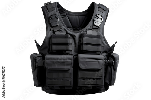 A bulletproof vest isolated on white background photo