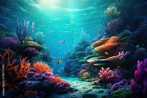 view of the ocean floor © Mariani