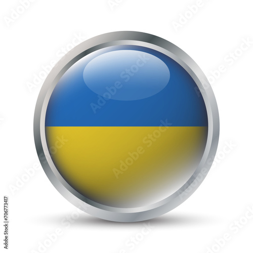 Ukraine Flag 3D Badge Illustration Free Download Ukraine Flag 3D Badge Illustration - GFXLoad