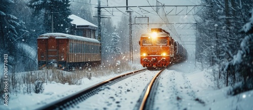 The freight train is moving...