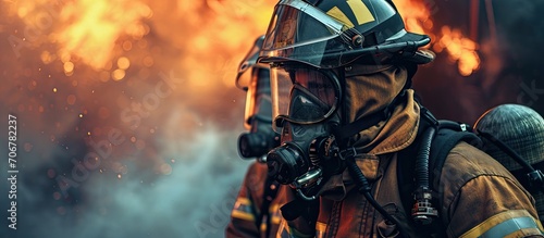 Professional firefighter en...