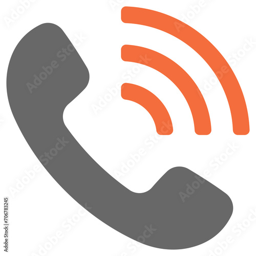 phone icon, vector illustration, simple design, best used for web, banner or presentation