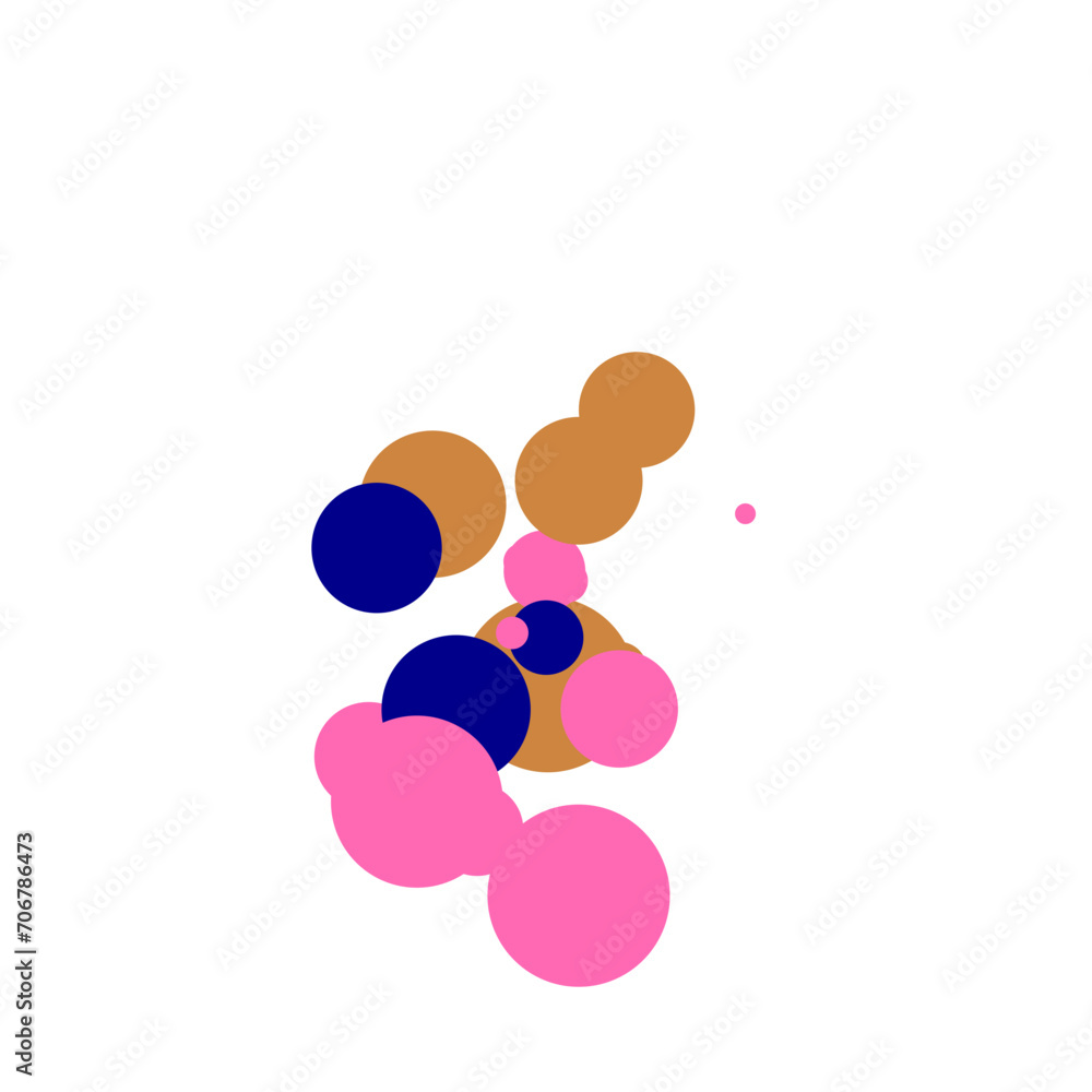 An abstract transparent bubble shape neon circles pattern design element. An abstract transparent bubble shape neon circles pattern design element.