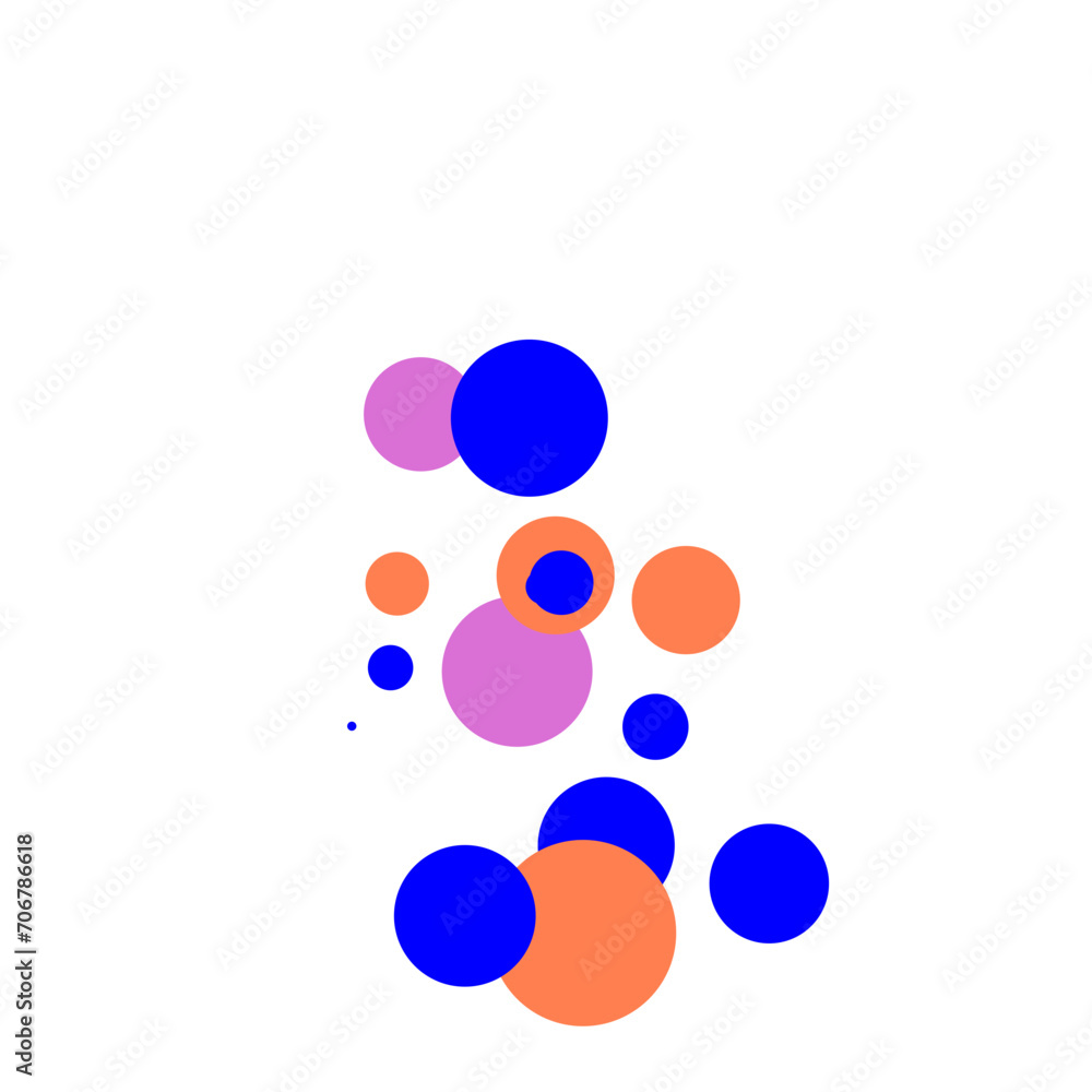 An abstract transparent bubble shape neon circles pattern design element. An abstract transparent bubble shape neon circles pattern design element.