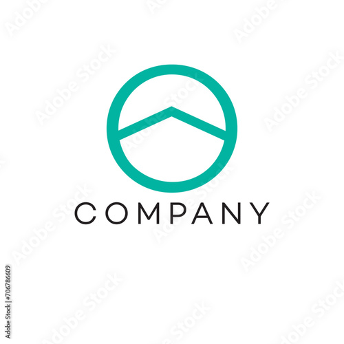 Real estate round rooftop Logo design, nature, people, technology, engineering, health, medical, automotive, political. education, abstract, sports, animal. adventure. food, round, green, typography, 