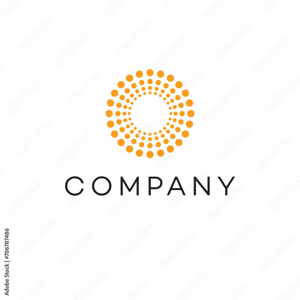 Logo design Rounded, Dots, Circles, Logo, Design, Illustration, Vector, Modern, Geometric, Minimalist. Logo design Rounded, Dots, Circles, Logo, Design, Illustration, Vector, Modern, Geometric, Minimalist.