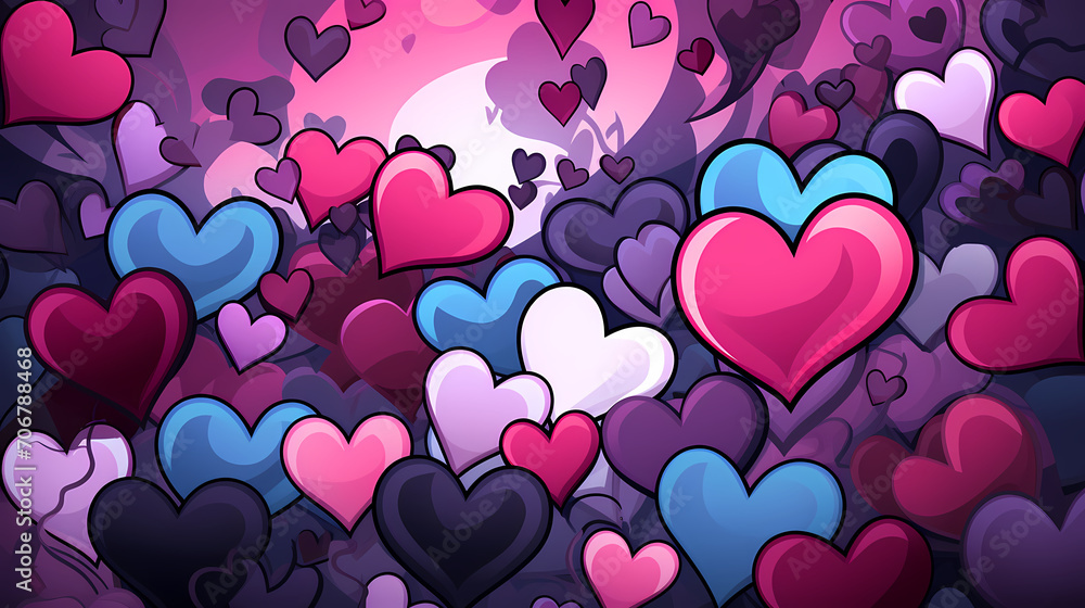 Romantic heart shaped Valentine's Day background for background, cards, flyers, posters, banners and cover designs etc. Romantic heart shaped Valentine's Day background for background, cards, flyers, posters, banners and cover designs etc.