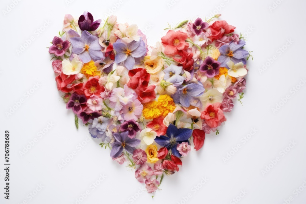 heart lined with different colors heart lined with different colors