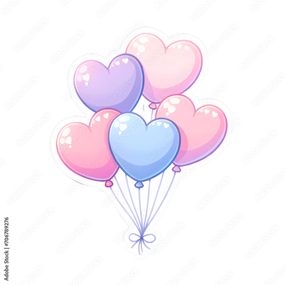 cute love balloons