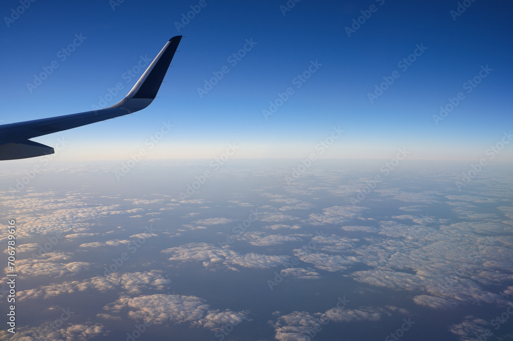Obraz premium view from airplane window