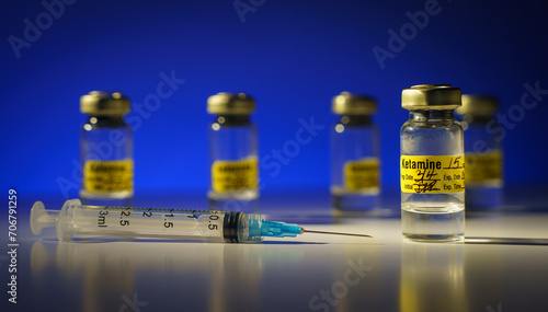 Ketamine Vials and Syringe photo