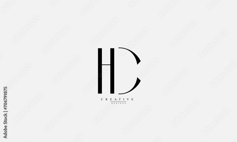 Alphabet letters Initials Monogram logo HC CH H C Alphabet letters Initials Monogram logo HC CH H C