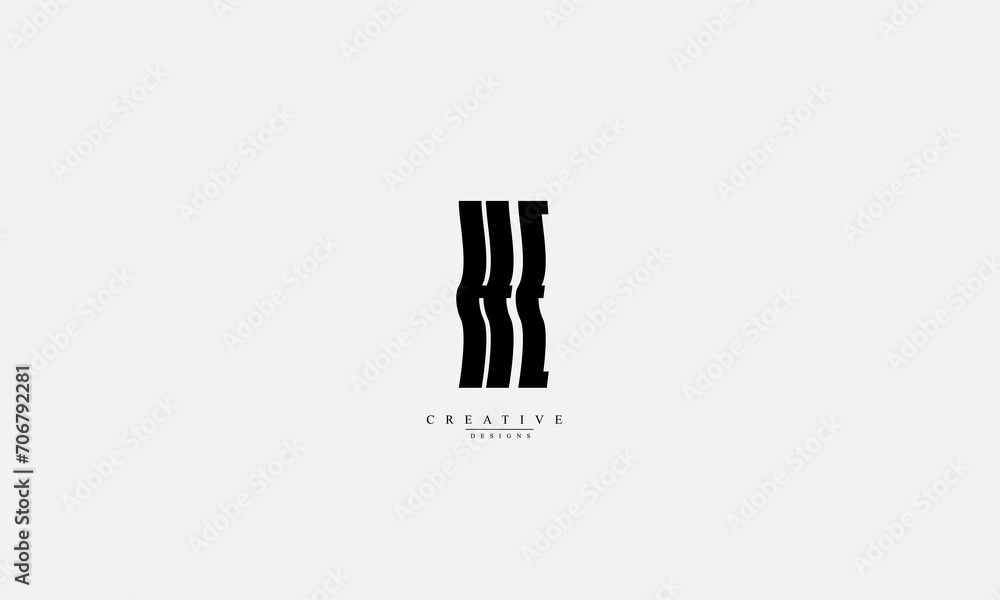 Alphabet letters Initials Monogram logo HE EH H E Alphabet letters Initials Monogram logo HE EH H E