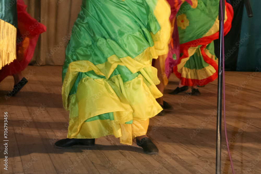 Dancer women in dress Dancer women in dress