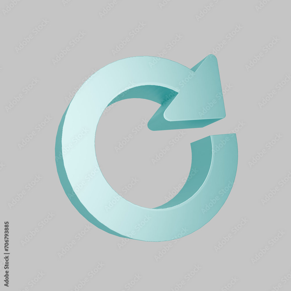 3D Sync Icon 3D Sync Icon