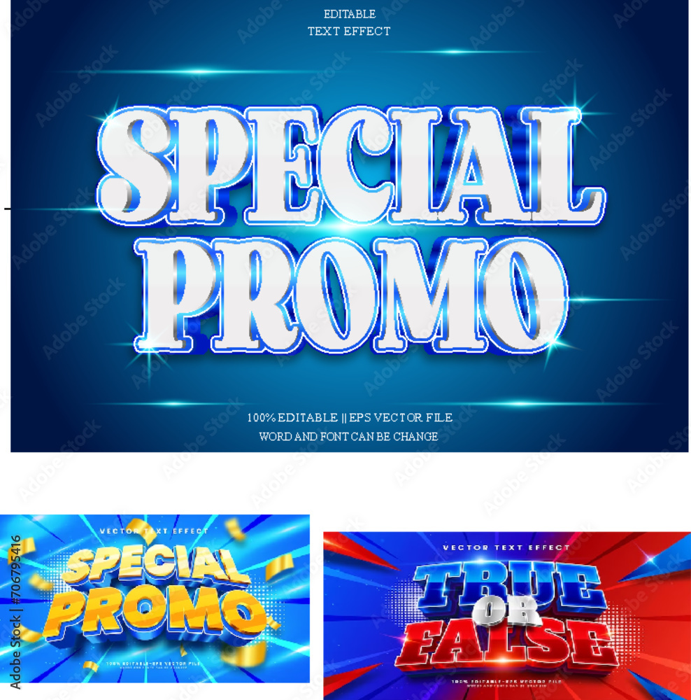 Special promo Editable Text Effect