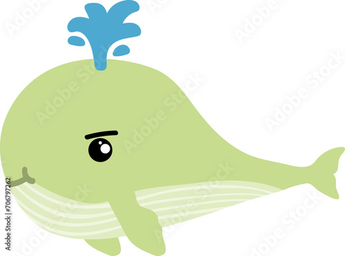 cute whale cartoon