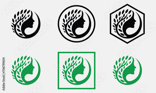 vector Set Health Care Logo Modern