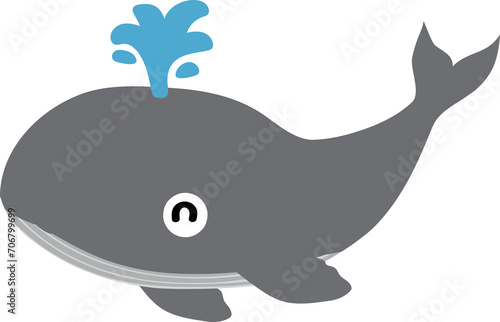 cute whale cartoon