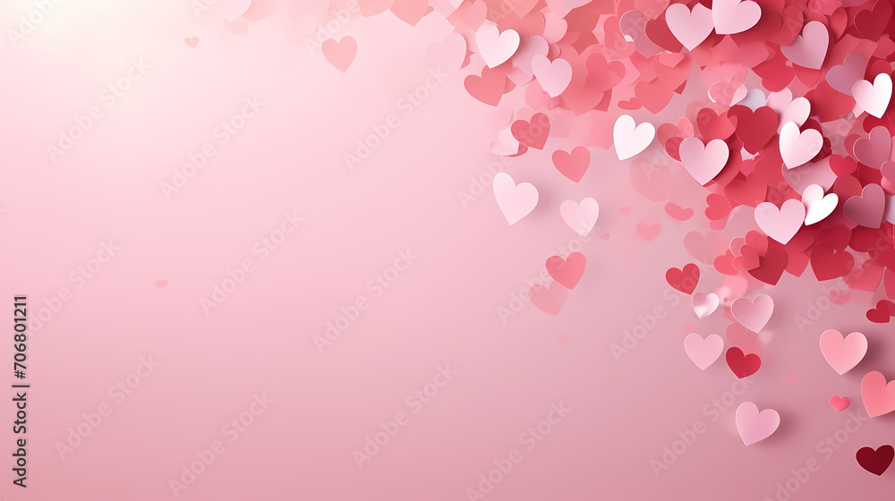 Vibrant Valentine's Day background, love background