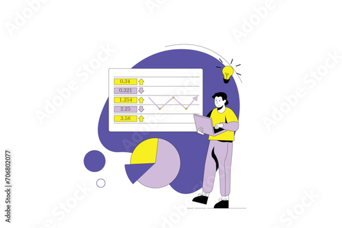 Person Examines the Data's Statistic | Creative Data Analyst