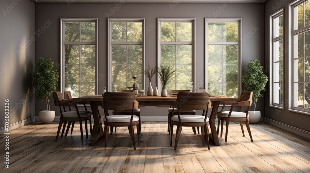 Fototapeta premium Home Architecture Dining Room Interior